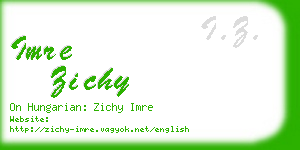 imre zichy business card